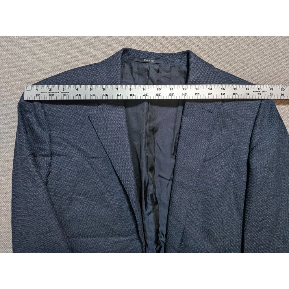 Ermenegildo Zegna Men's Blazer ITA 50R USA 40R Navy Blue 100% Wool Italy Made